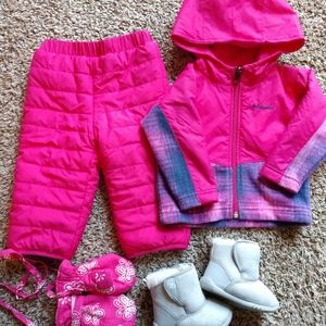 *SOLD* Columbia toddler girls snow set